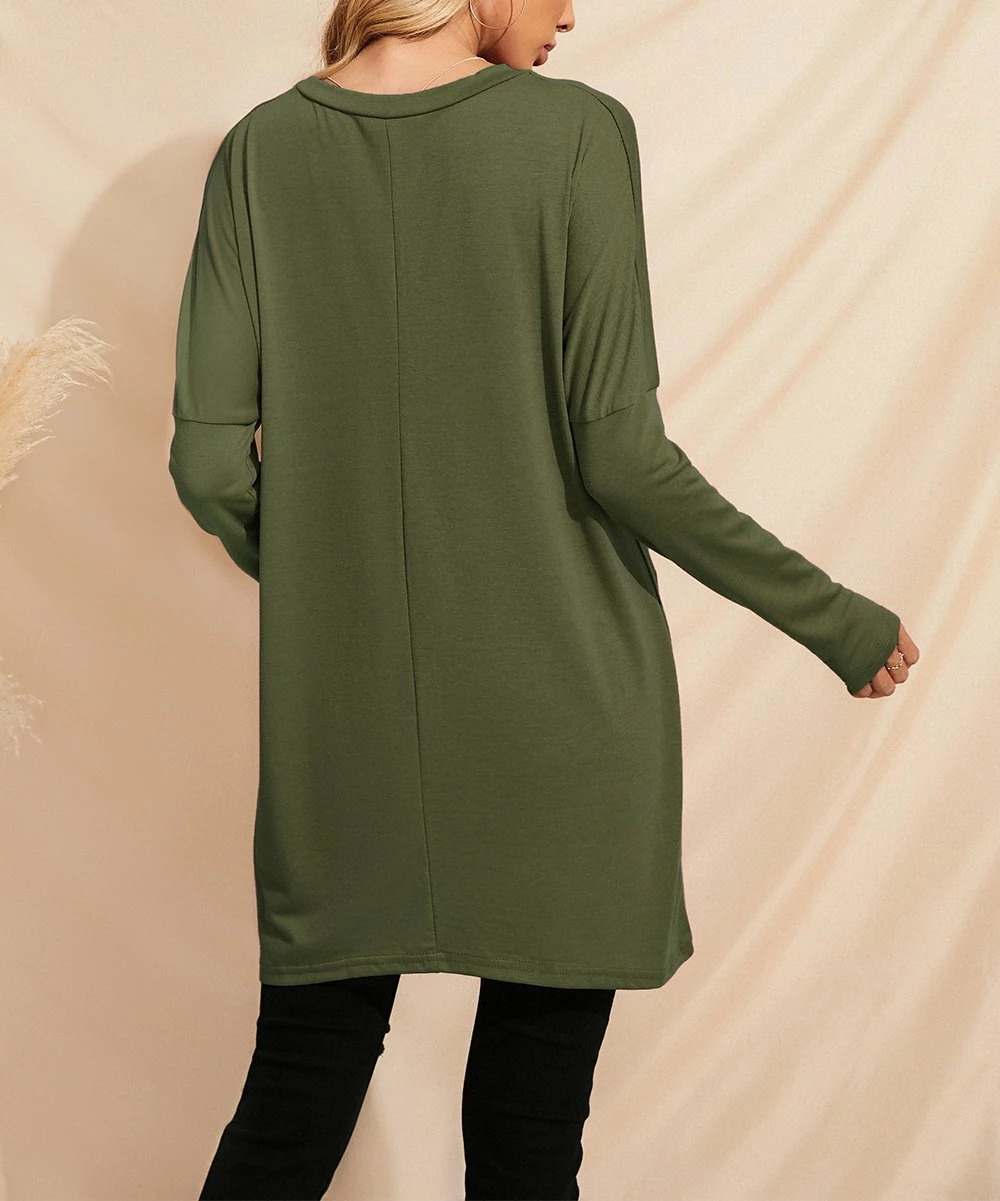 Outlet โจ Z Avenue Olive Pocket Tunic - ๐ฉ Women ๐ 4 Outlet โจ Z Avenue Olive Pocket Tunic - ๐ฉ Women ๐ - Image 2