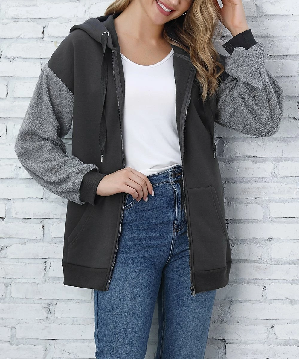 Best Pirce 𧨠Z Avenue Magnet Pocket Zip-Up Hoodie - π© Women π - Image 5