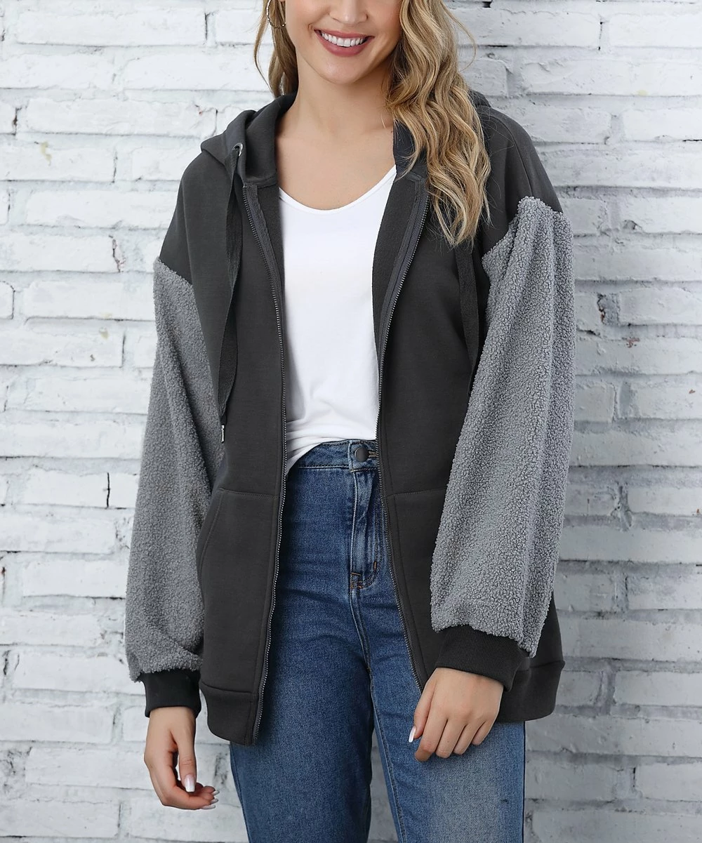 Best Pirce 𧨠Z Avenue Magnet Pocket Zip-Up Hoodie - π© Women π