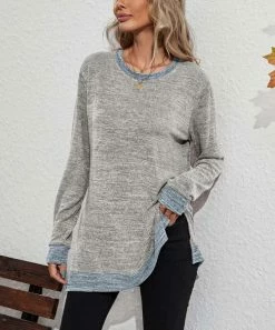Top 10 🔔 Z Avenue Light Gray Notch-Hem Pullover Tunic - 👩 Women 🎉