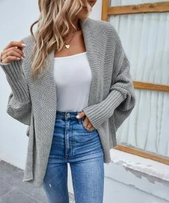 Best deal 🎉 Z Avenue Gray Dolman-Sleeve Open Cardigan - 👩 Women 🤩