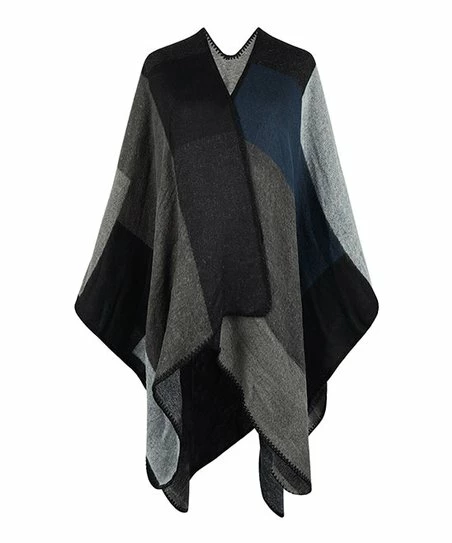 Best reviews of π₯° Z Avenue Gray Stripe Fringe-Hem Poncho - Juniors π₯°