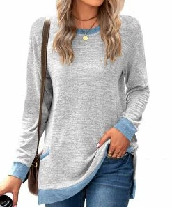 Outlet π Z Avenue Light Gray Contrast-Hem Tunic - π© Women & Juniors π