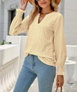 New ๐ฅ Z Avenue Yellow Eyelet Poet-Sleeve V-Neck Top - ๐ฉ Women & Juniors ๐ฅ 10 New ๐ฅ Z Avenue Yellow Eyelet Poet-Sleeve V-Neck Top - ๐ฉ Women & Juniors ๐ฅ -Z Avenue Shop zu109488611 alt 3 tm1665427984