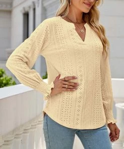 New ๐ฅ Z Avenue Yellow Eyelet Poet-Sleeve V-Neck Top - ๐ฉ Women & Juniors ๐ฅ 11 New ๐ฅ Z Avenue Yellow Eyelet Poet-Sleeve V-Neck Top - ๐ฉ Women & Juniors ๐ฅ -Z Avenue Shop zu109488611 alt 4 tm1665427984