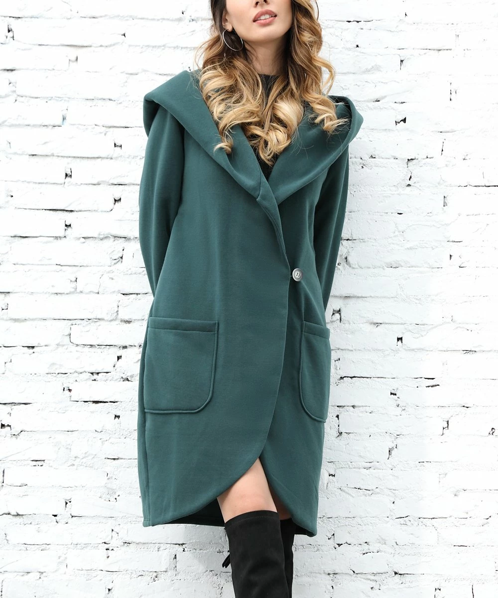 Brand new ๐ฅ Z Avenue Dark Green Hooded Tulip Jacket - ๐ฉ Women & Plus ๐ 4 Brand new ๐ฅ Z Avenue Dark Green Hooded Tulip Jacket - ๐ฉ Women & Plus ๐ - Image 2