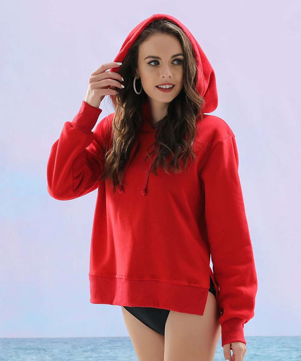 Deals β Z Avenue Red Beach Hoodie - Plus β¨