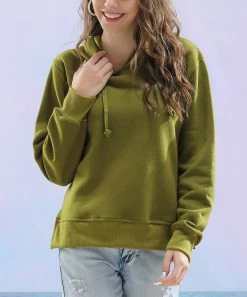 Hot Sale π Z Avenue Olive Beach Hoodie - Plus β¨
