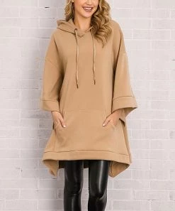 New 🤩 Z Avenue Portabella Cape-Sleeve Hooded Poncho - 👩 Women 👏