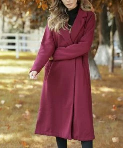 Best deal π Z Avenue Burgundy Trench π§₯ Coat - π© Women π