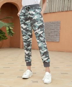Cheap π― Z Avenue Blue Camouflage Pocket Joggers - π© Women π§¨