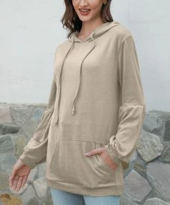 Wholesale 😀 Z Avenue Oatmeal Longline Hoodie - Plus ✔️
