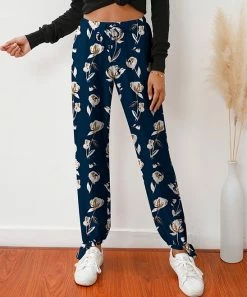 Cheapest β Z Avenue Navy & White Floral Pocket Ankle-Tie Joggers - Plus π€©